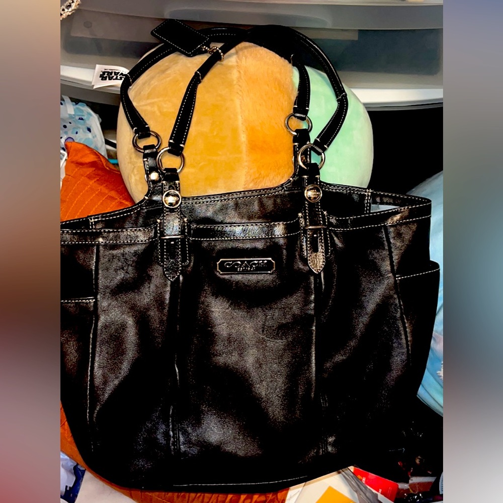 Coach bag black used MAYBE twice